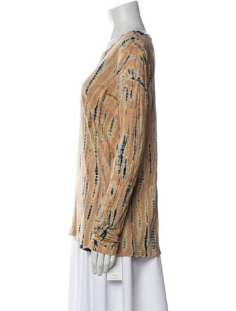 Proenza Schouler Printed Bateau Neckline Blouse