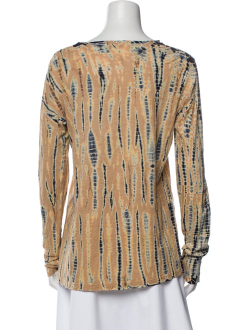 Proenza Schouler Printed Bateau Neckline Blouse