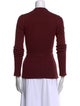 Proenza Schouler White Label Scoop Neck Three-Quarter Sleeve Top