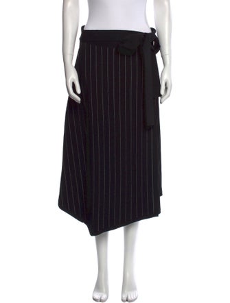 Proenza Schouler Striped Midi Length Skirt