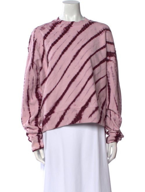 Proenza Schouler Tie-Dye Print Crew Neck Sweatshirt