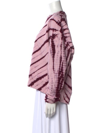Proenza Schouler Tie-Dye Print Crew Neck Sweatshirt