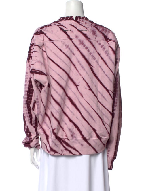 Proenza Schouler Tie-Dye Print Crew Neck Sweatshirt