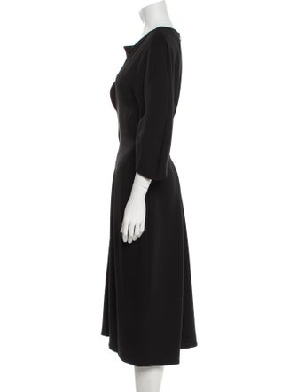 Proenza Schouler V-Neck Midi Length Dress