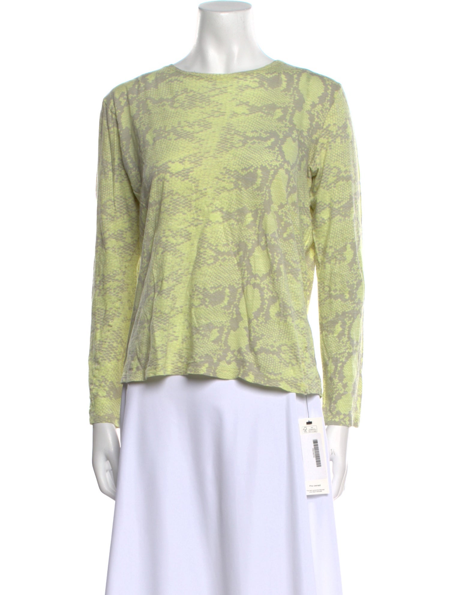 Proenza Schouler Bateau Neckline Long Sleeve Top