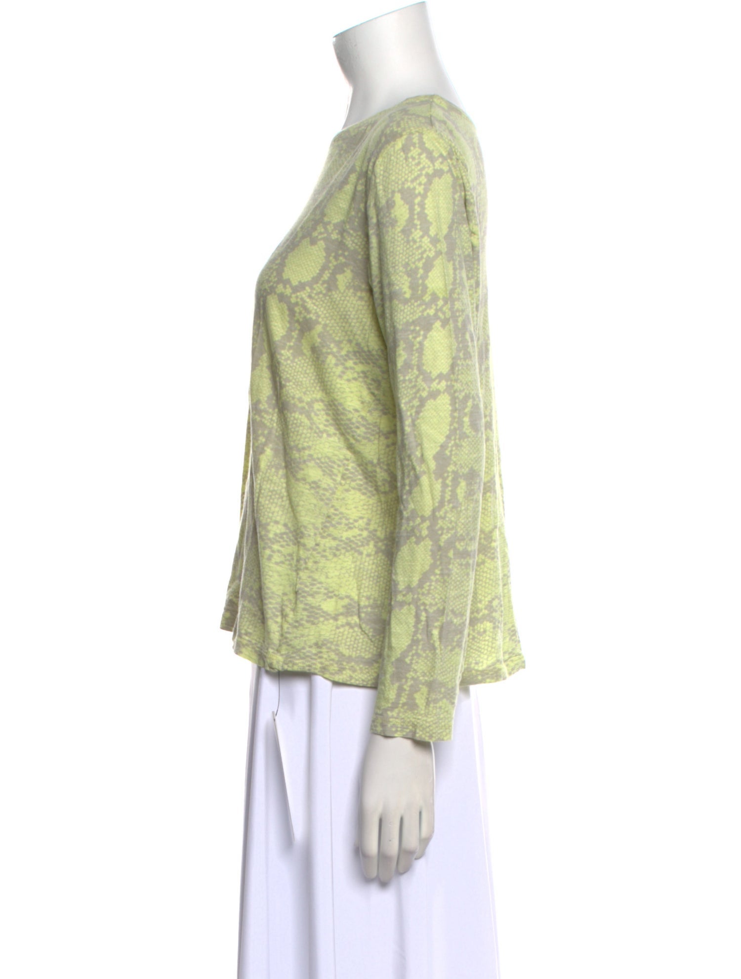 Proenza Schouler Bateau Neckline Long Sleeve Top