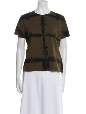 Proenza Schouler Tie-Dye Print Crew Neck T-Shirt