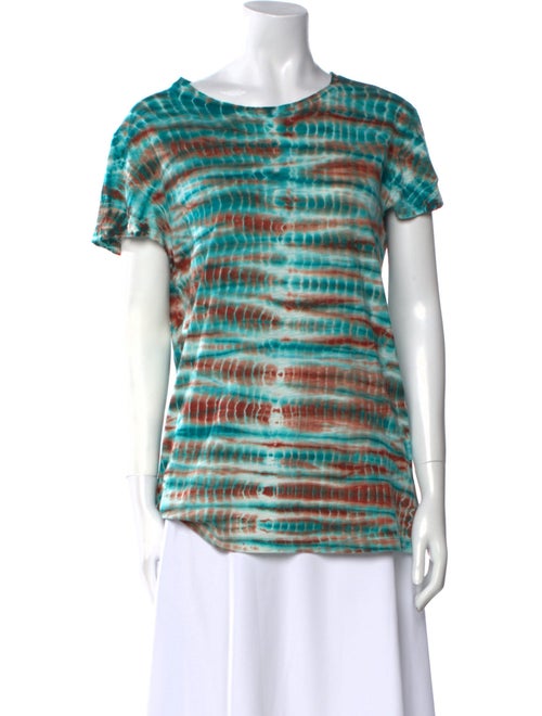 Proenza Schouler Tie-Dye Print Scoop Neck T-Shirt