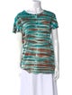 Proenza Schouler Tie-Dye Print Scoop Neck T-Shirt
