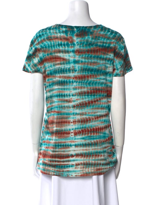 Proenza Schouler Tie-Dye Print Scoop Neck T-Shirt