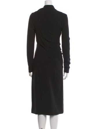 Proenza Schouler Mock Neck Midi Length Dress
