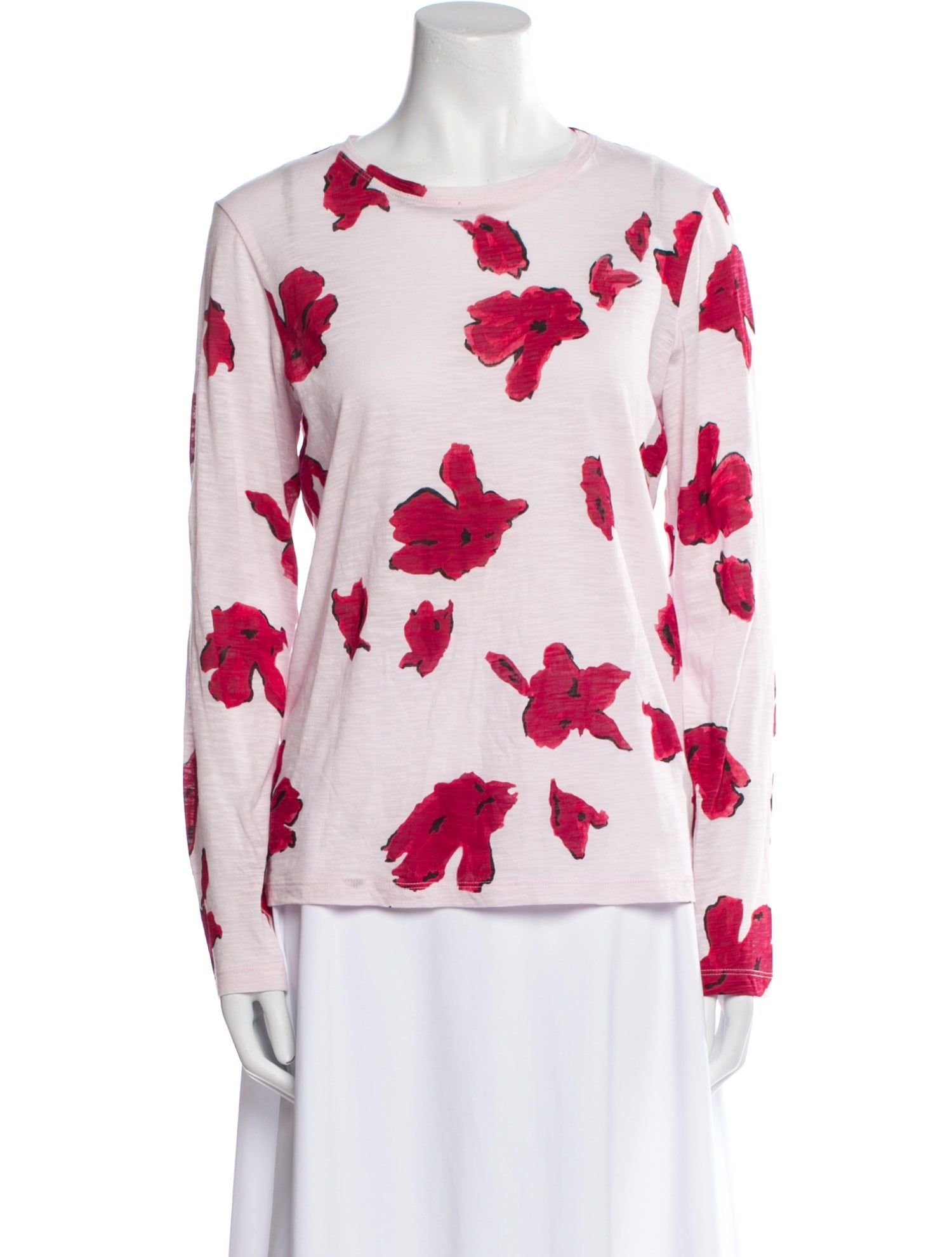 Proenza Schouler Floral Print Crew Neck Sweatshirt
