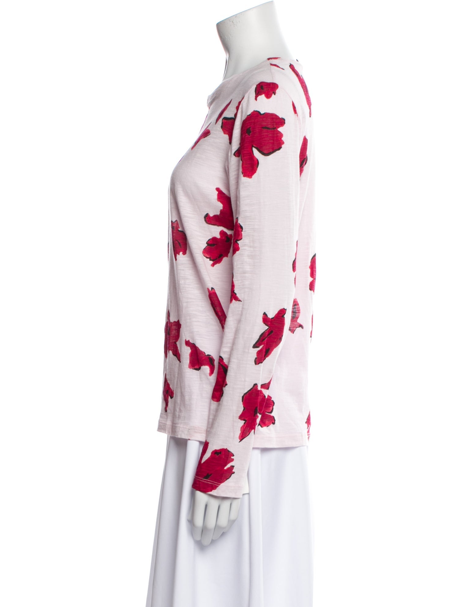 Proenza Schouler Floral Print Crew Neck Sweatshirt