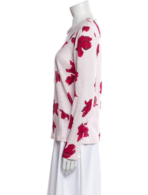 Proenza Schouler Floral Print Crew Neck Sweatshirt