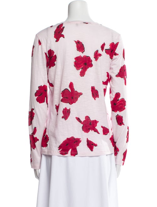 Proenza Schouler Floral Print Crew Neck Sweatshirt