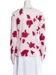 Proenza Schouler Floral Print Crew Neck Sweatshirt