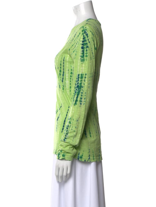 Proenza Schouler Tie-Dye Print Scoop Neck T-Shirt