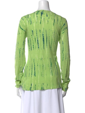 Proenza Schouler Tie-Dye Print Scoop Neck T-Shirt