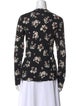 Proenza Schouler Floral Print Bateau Neckline Blouse