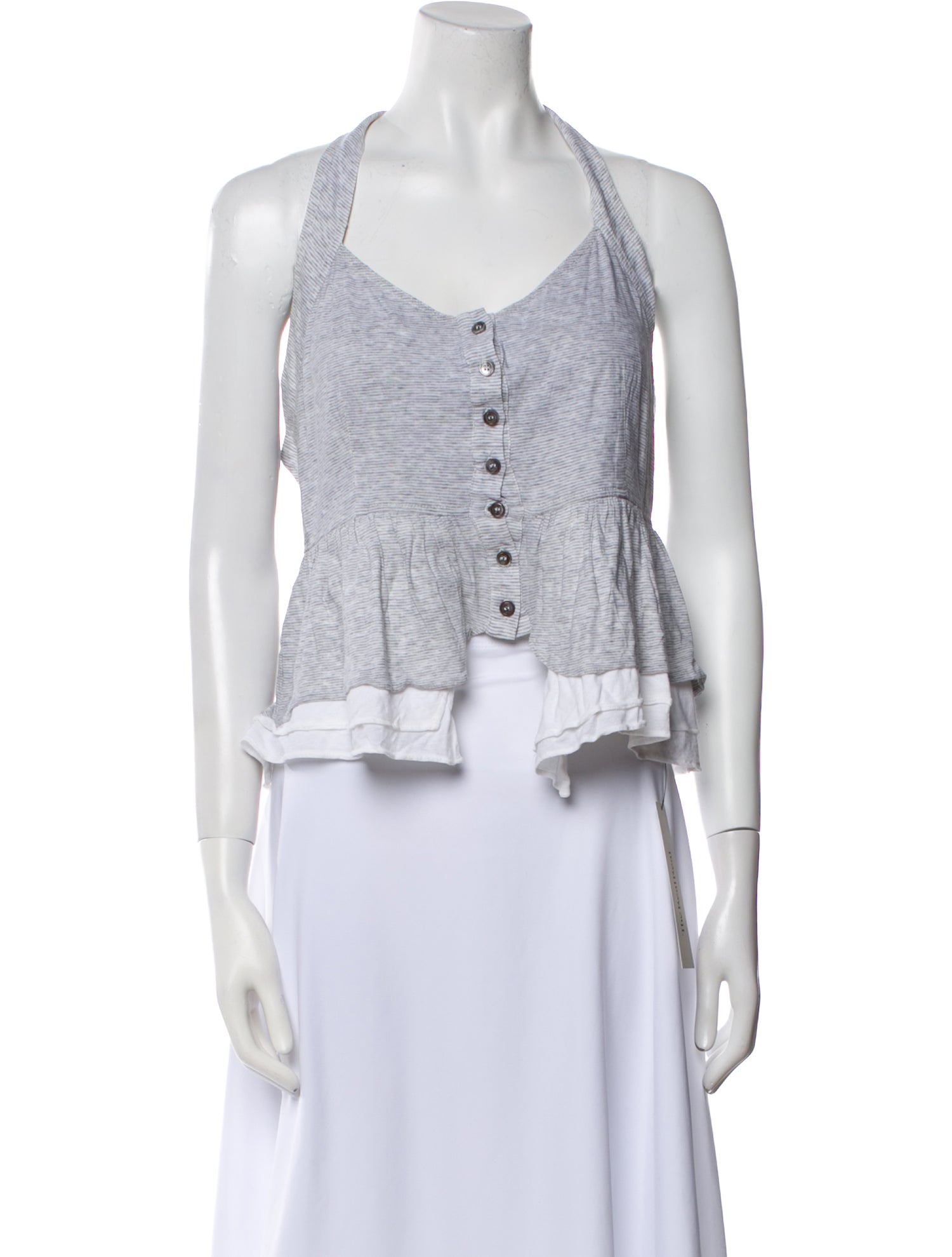 Proenza Schouler Halterneck Sleeveless Crop Top