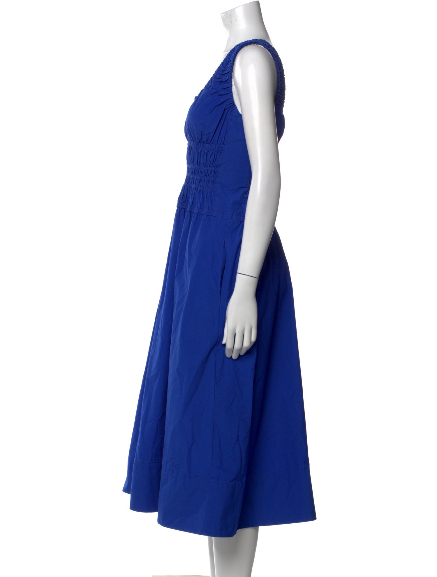 Proenza Schouler Scoop Neck Midi Length Dress