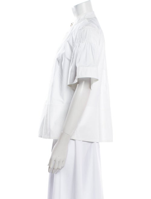 Proenza Schouler V-Neck Short Sleeve Blouse