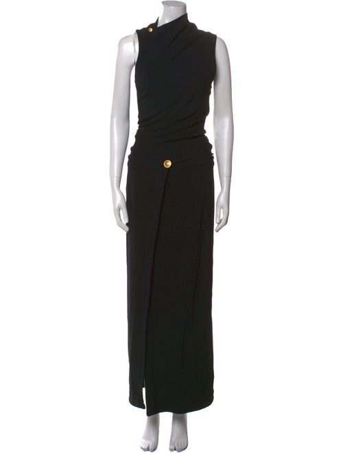 Proenza Schouler Mock Neck Long Dress