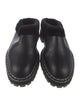 Proenza Schouler Leather Fur Trim Mules