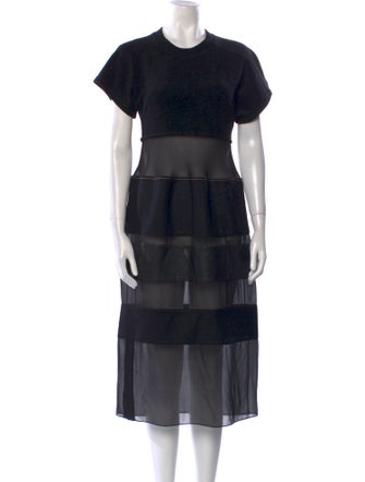 Proenza Schouler Crew Neck Midi Length Dress