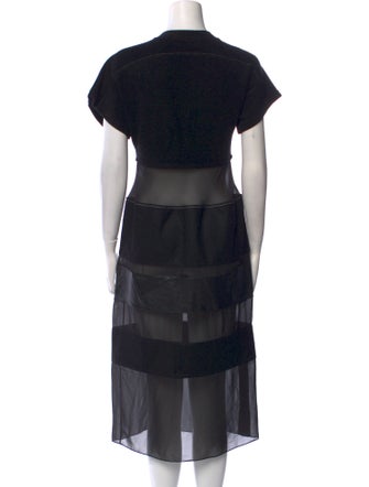 Proenza Schouler Crew Neck Midi Length Dress