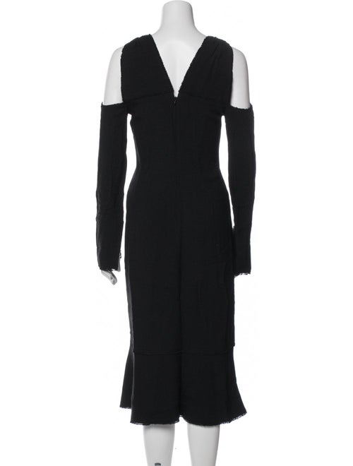 Proenza Schouler V-Neck Midi Length Dress