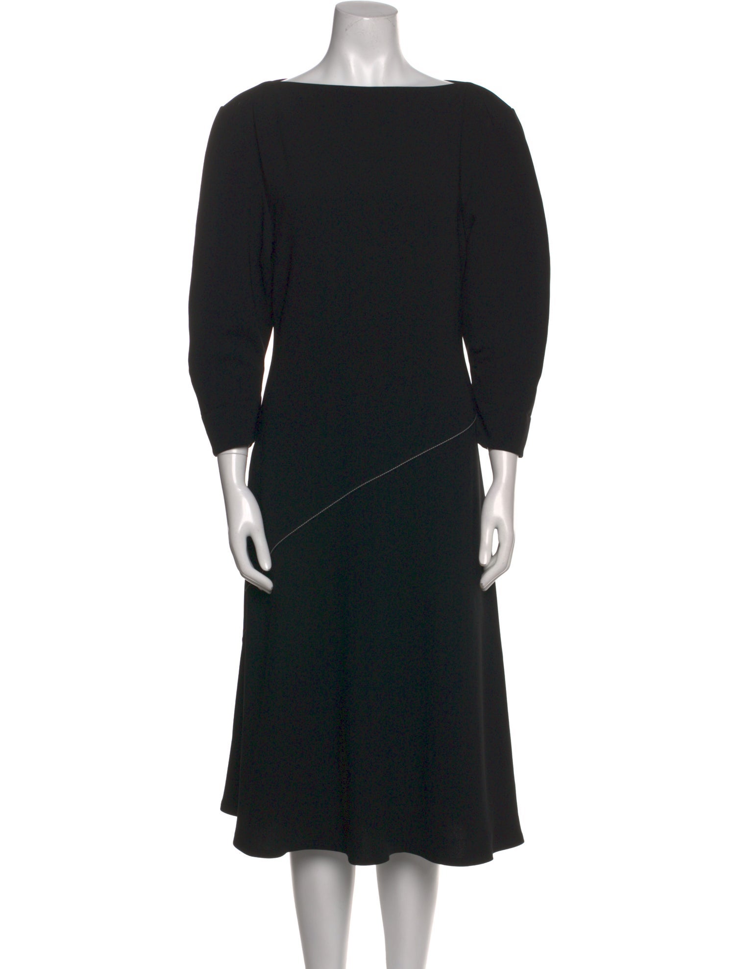 Proenza Schouler Bateau Neckline Midi Length Dress