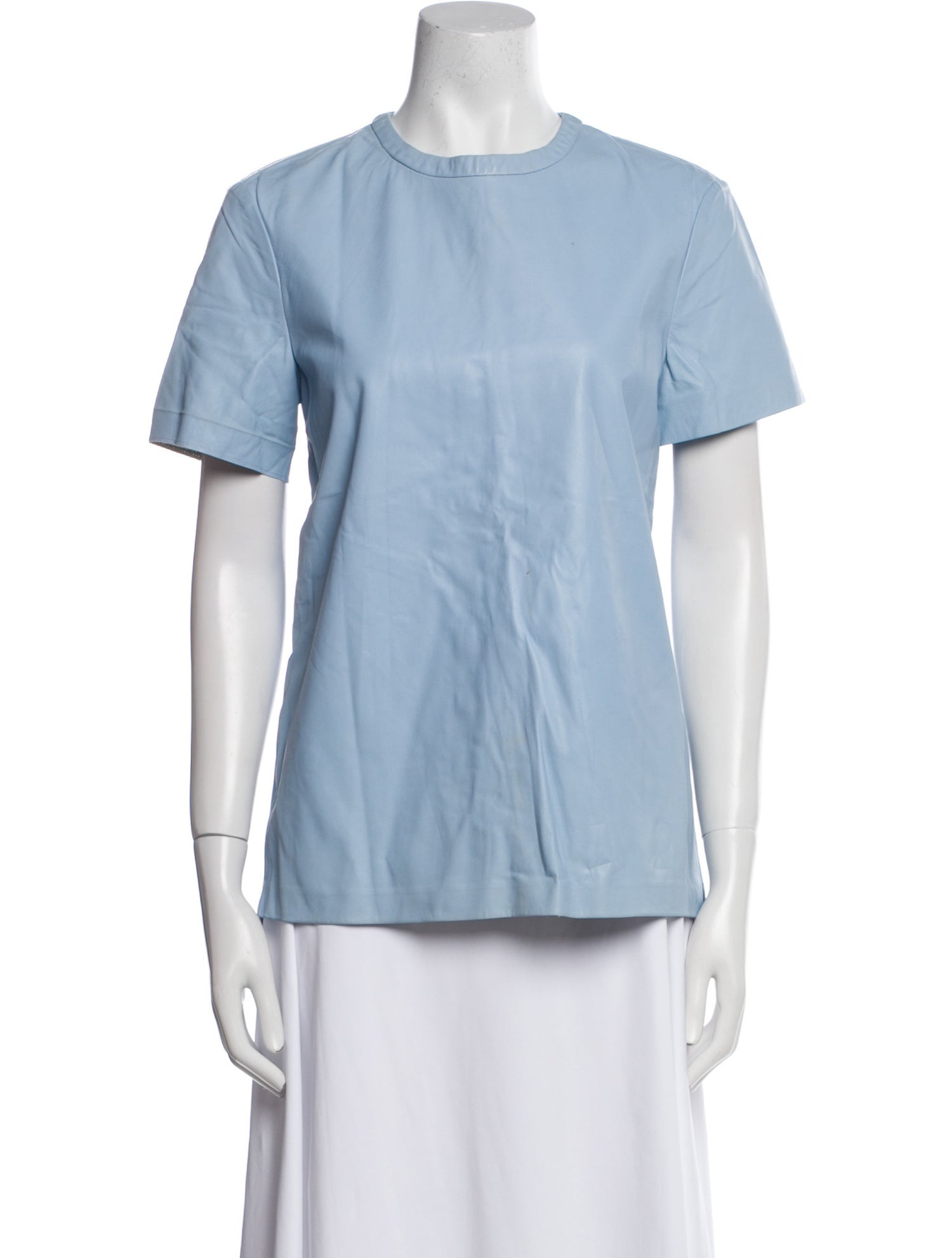 Proenza Schouler Lambskin Crew Neck T-Shirt