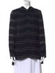 Proenza Schouler Silk Striped Sweatshirt