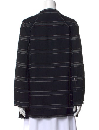 Proenza Schouler Silk Striped Sweatshirt