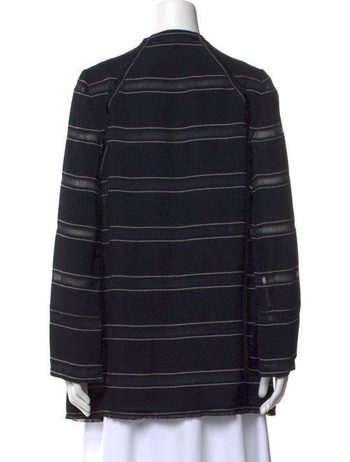 Proenza Schouler Silk Striped Sweatshirt