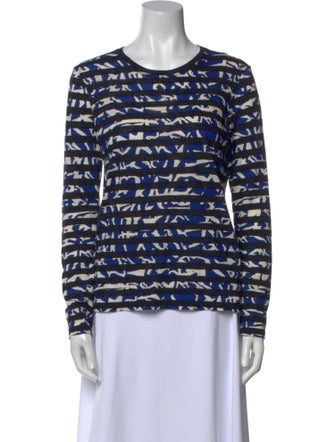 Proenza Schouler Printed Crew Neck Top