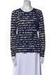 Proenza Schouler Printed Crew Neck Top
