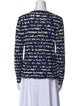 Proenza Schouler Printed Crew Neck Top