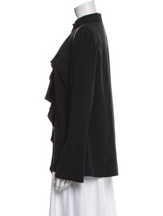 Proenza Schouler Silk Mock Neck Blouse