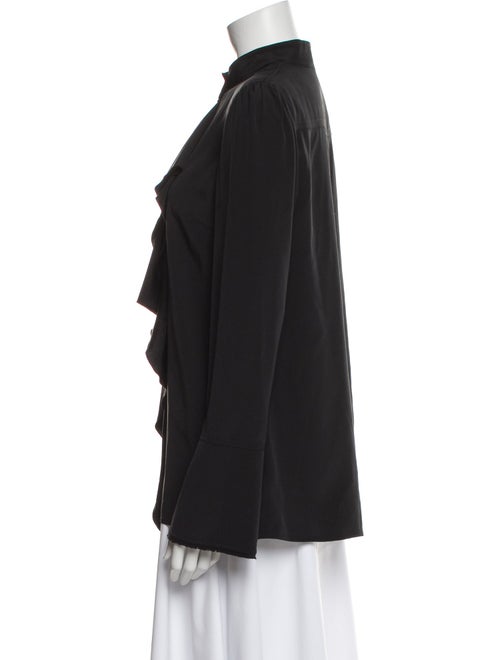 Proenza Schouler Silk Mock Neck Blouse