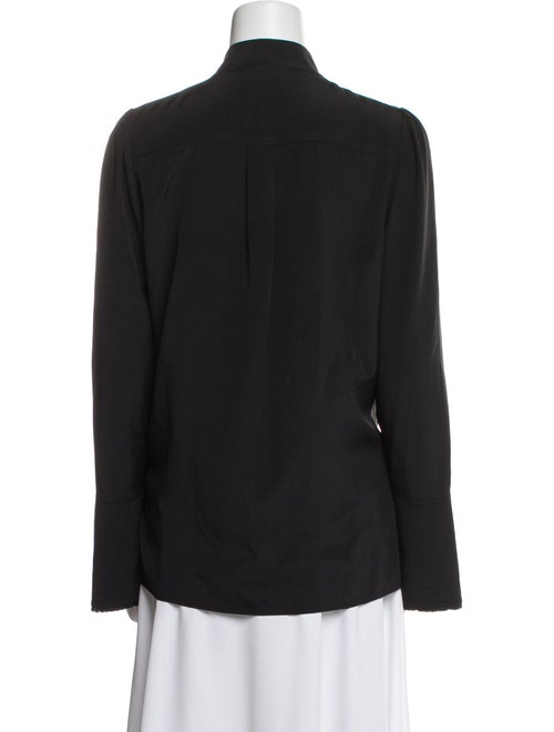 Proenza Schouler Silk Mock Neck Blouse