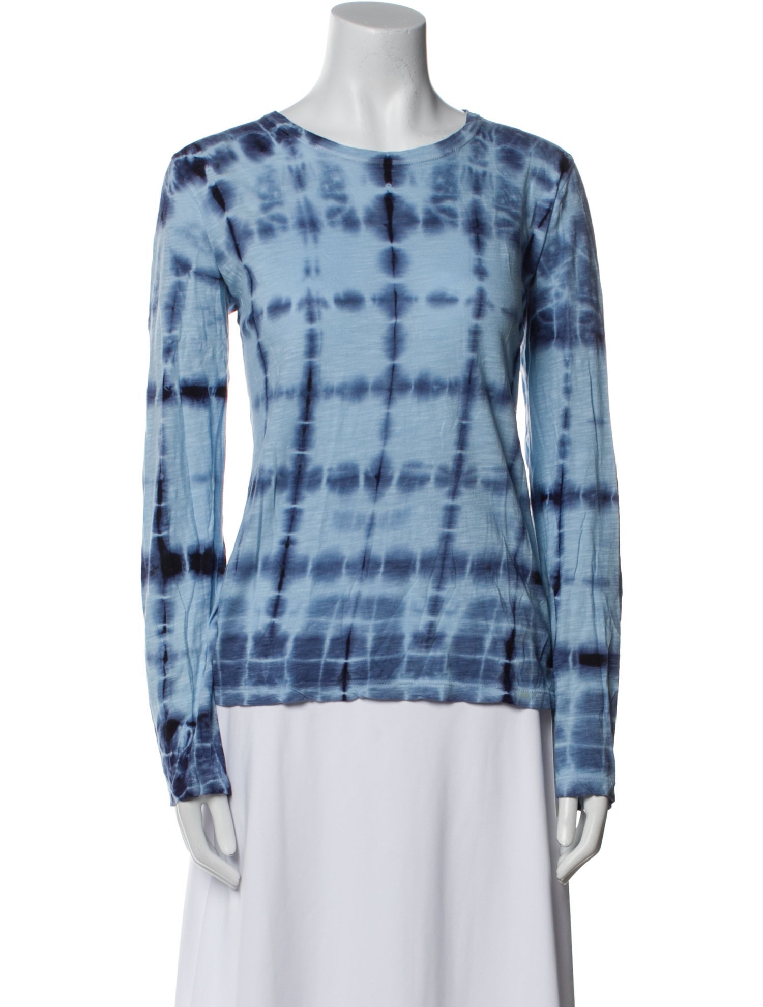 Proenza Schouler Tie-Dye Print Bateau Neckline T-Shirt