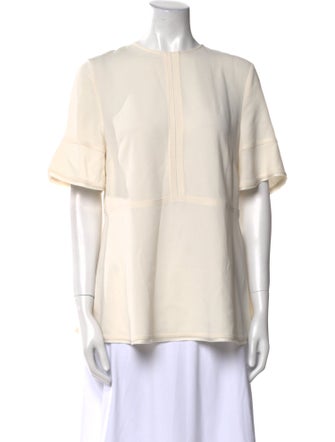 Proenza Schouler Crew Neck Short Sleeve Blouse