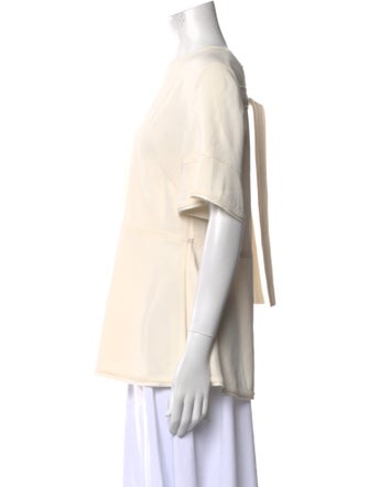 Proenza Schouler Crew Neck Short Sleeve Blouse