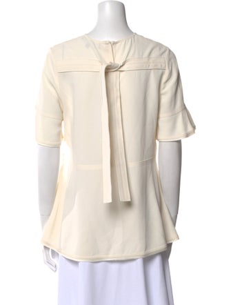 Proenza Schouler Crew Neck Short Sleeve Blouse