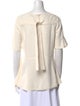 Proenza Schouler Crew Neck Short Sleeve Blouse