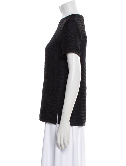 Proenza Schouler Mock Neck Short Sleeve T-Shirt