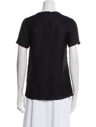 Proenza Schouler Mock Neck Short Sleeve T-Shirt