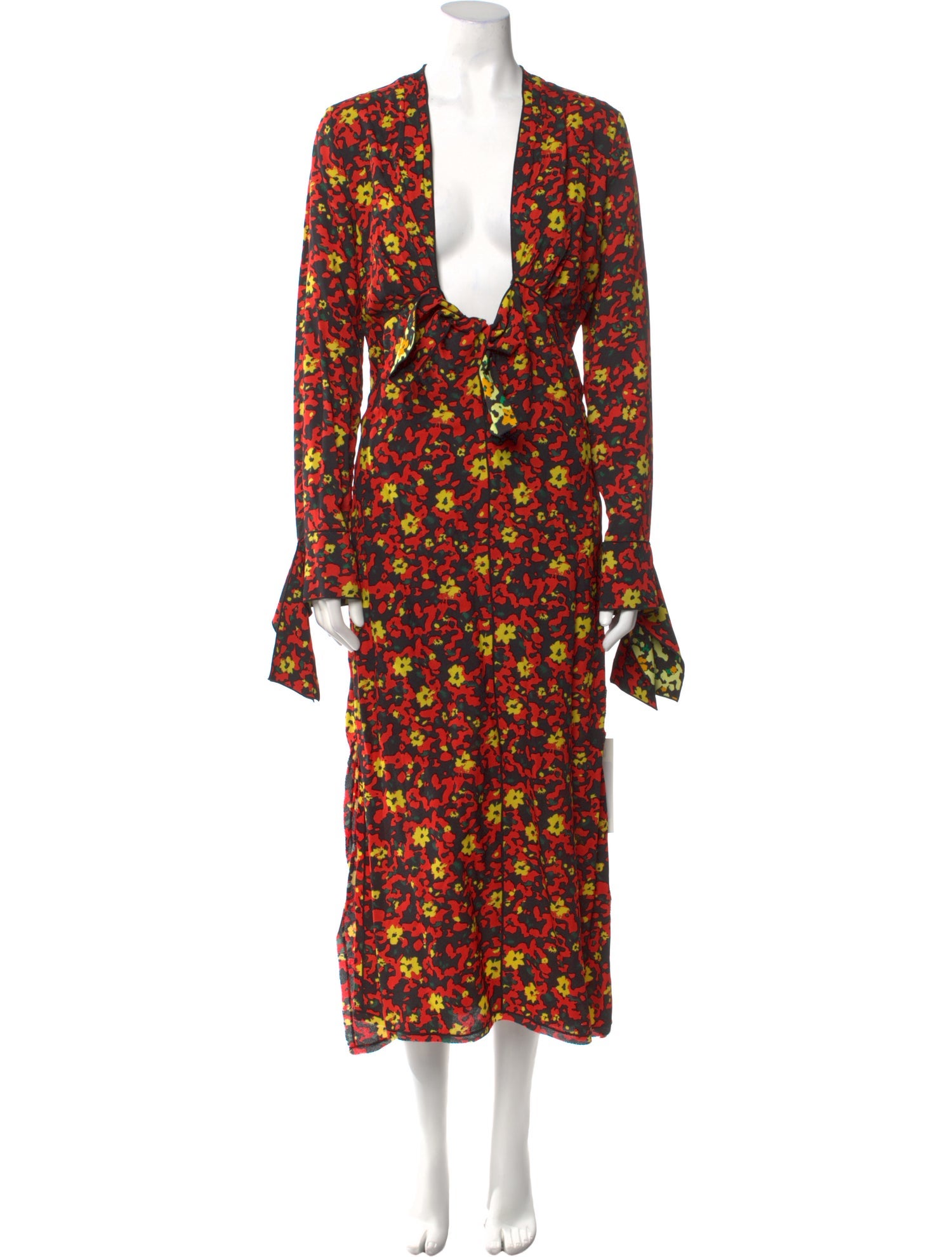 Proenza Schouler Floral Print Long Dress